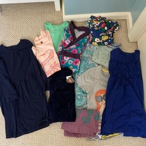 5 lb Girls Clothing Bundle 11 pcs premium brands - Boden Tea Collection Primary
